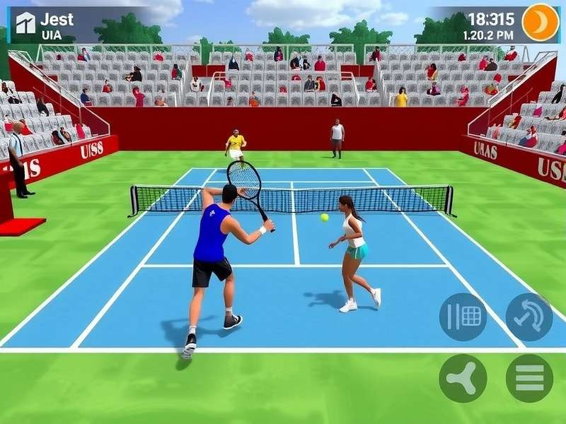 Swing Tennis Sensation Game Screenshot